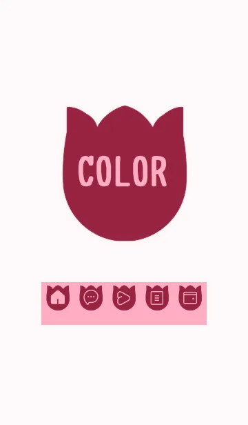 [LINE着せ替え] pink color R29の画像1