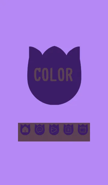 [LINE着せ替え] purple color R26の画像1