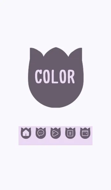 [LINE着せ替え] purple color R27の画像1