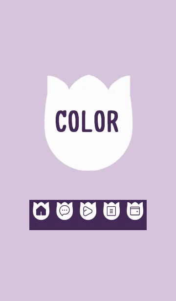 [LINE着せ替え] purple color R30の画像1