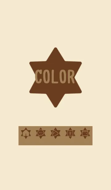 [LINE着せ替え] beige color S30の画像1