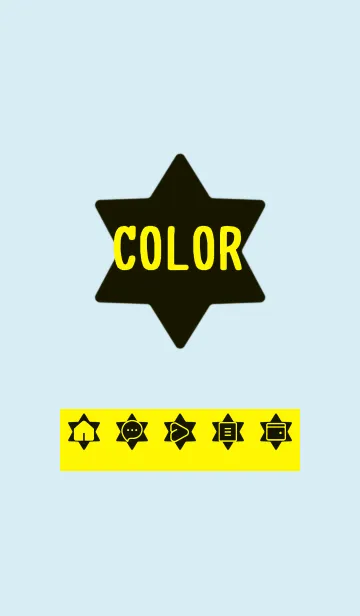 [LINE着せ替え] blue color S27の画像1