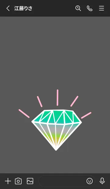 [LINE着せ替え] グラデーション ダイヤモンド .38の画像2