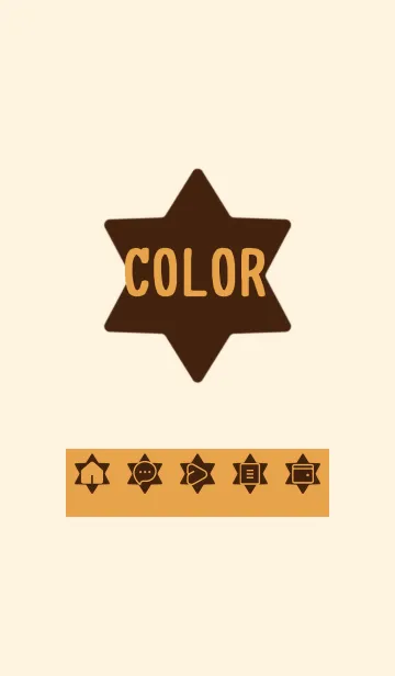 [LINE着せ替え] brown color S29の画像1