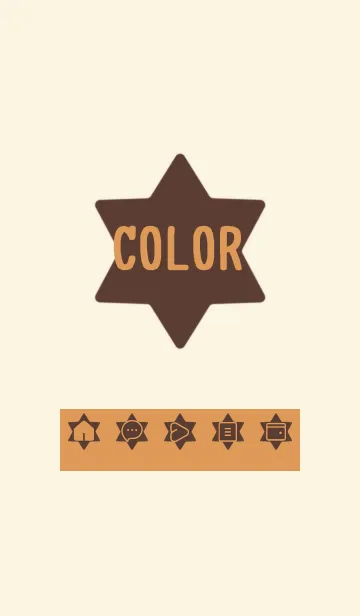 [LINE着せ替え] brown color S30の画像1