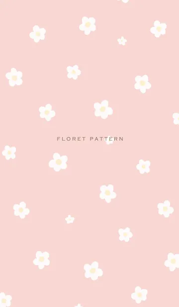 [LINE着せ替え] Floret Pattern - VSC 01-05 ピンクの画像1