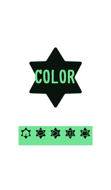 [LINE着せ替え] green color S52の画像1