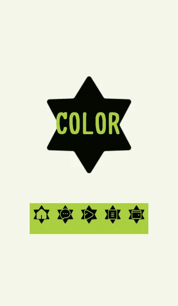 [LINE着せ替え] green color S53の画像1