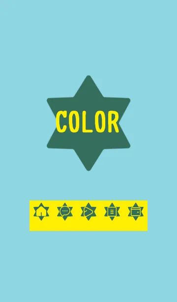 [LINE着せ替え] green color S56の画像1