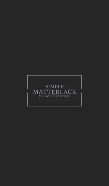 [LINE着せ替え] MATTE BLACK - SIMPLE 8の画像1