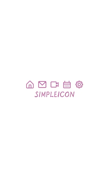 [LINE着せ替え] SIMPLE ICON -WHITE- 63の画像1