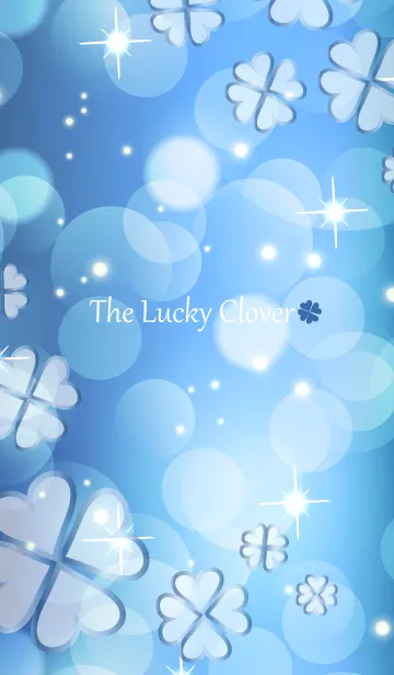 [LINE着せ替え] The Lucky Clover-BLUE-5の画像1