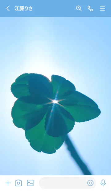 [LINE着せ替え] 七つ葉のクローバー 無限の幸福 #2-3の画像2