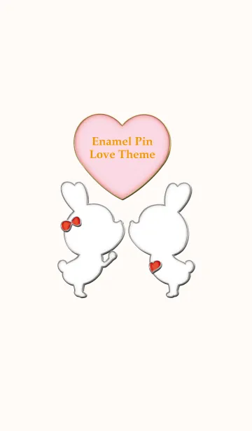 [LINE着せ替え] Enamel Pin LOVE Pair 48の画像1
