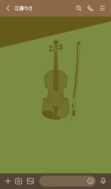 [LINE着せ替え] Violin CLR グラスグリーンの画像2