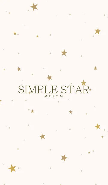 [LINE着せ替え] SIMPLE STAR NATURAL YELLOW.MEKYM 23の画像1