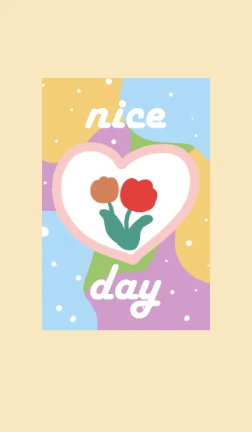 [LINE着せ替え] tulips on a nice dayの画像1