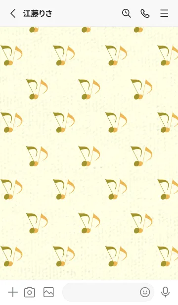 [LINE着せ替え] Clef dot ペールマスタードの画像2