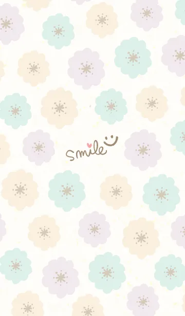 [LINE着せ替え] 北欧お花3カラフル8の画像1