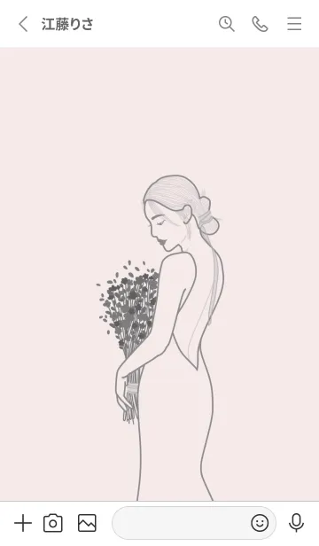 [LINE着せ替え] The girl v.2の画像2