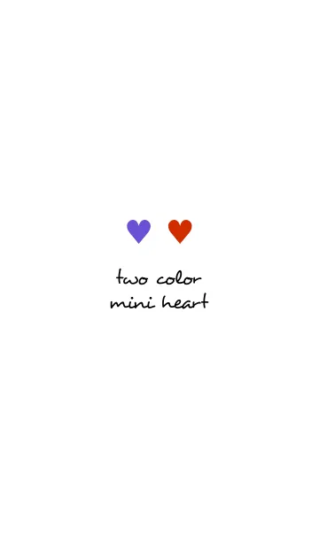 [LINE着せ替え] two color mini heart 279の画像1