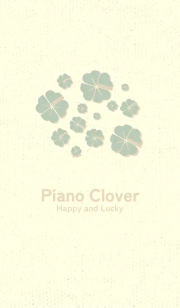 [LINE着せ替え] Piano clover 裏葉色の画像1