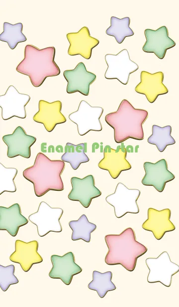 [LINE着せ替え] Enamel Pin Candy Star 63の画像1