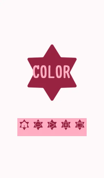 [LINE着せ替え] pink color S29の画像1