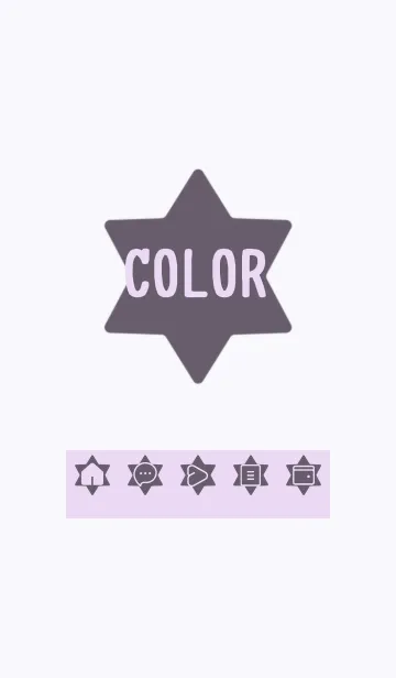 [LINE着せ替え] purple color S27の画像1