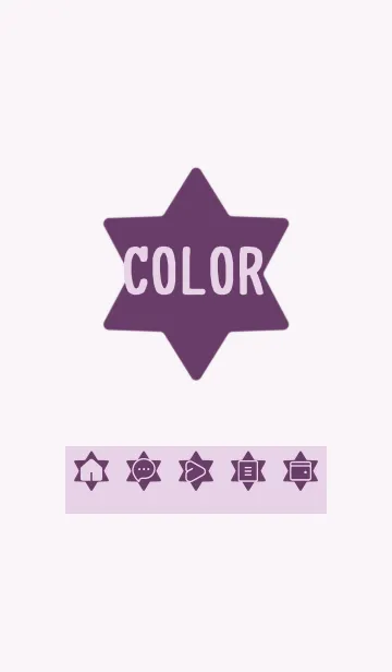 [LINE着せ替え] purple color S28の画像1