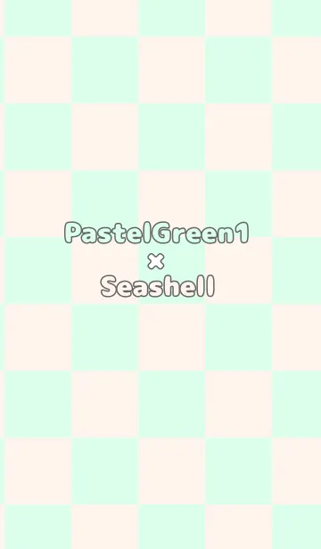 [LINE着せ替え] パステルグリーン1■貝殻色.TKCの画像1