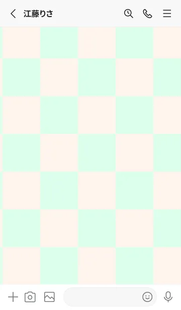 [LINE着せ替え] パステルグリーン1■貝殻色.TKCの画像2