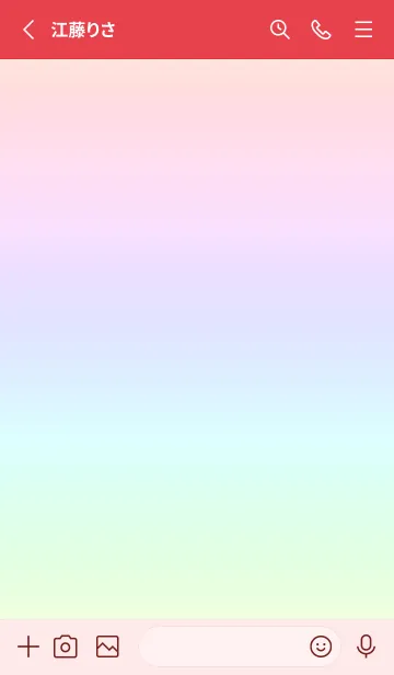 [LINE着せ替え] red color rainbow M03の画像2