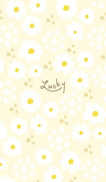 [LINE着せ替え] 白い花と星28の画像1