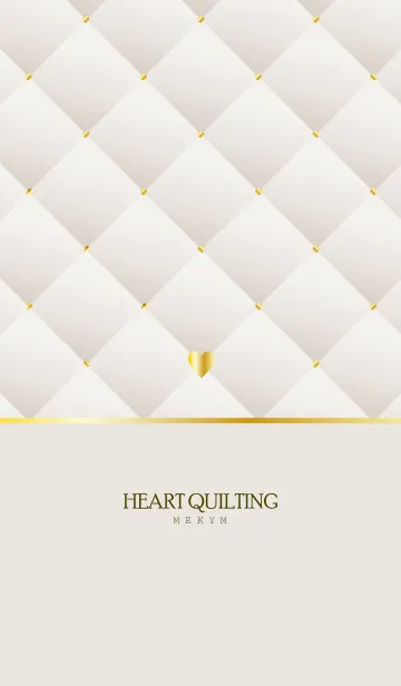 [LINE着せ替え] HEART QUILTING-PINK BEIGE 24の画像1
