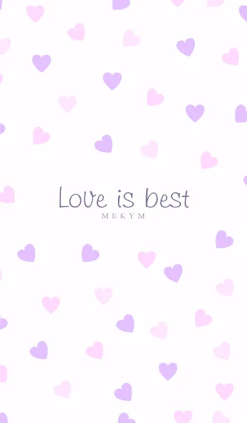 [LINE着せ替え] Love is best - PURPLE PINK 16の画像1