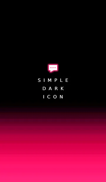 [LINE着せ替え] シンプル ダーク アイコン 142の画像1