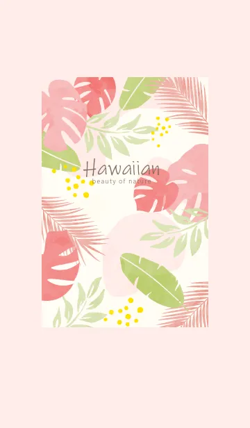 [LINE着せ替え] Hawaiian Nature Pinkの画像1