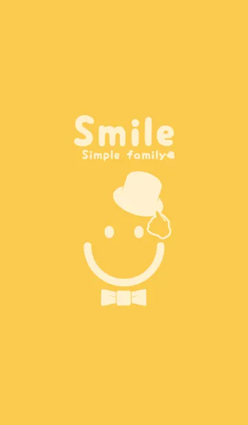 [LINE着せ替え] スマイル＆紳士 支子色の画像1