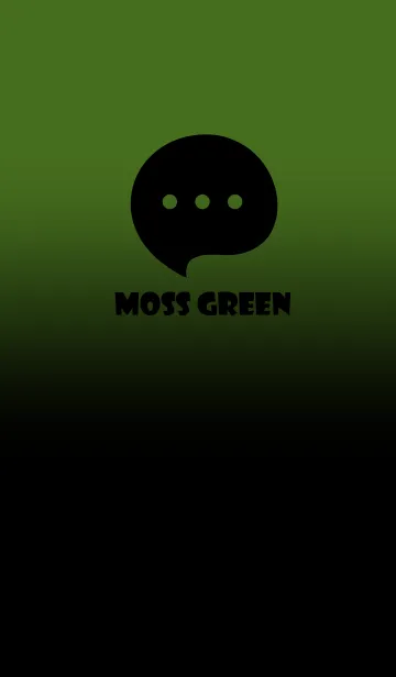 [LINE着せ替え] Black & Moss Green Theme V4 (JP)の画像1