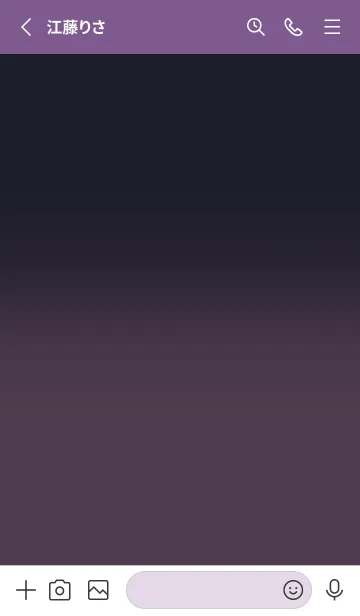 [LINE着せ替え] Midnight Blue & Grape Purple V5 (JP)の画像2