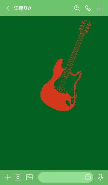 [LINE着せ替え] ELECTRIC GUITAR CLR スプルースグリーンの画像2