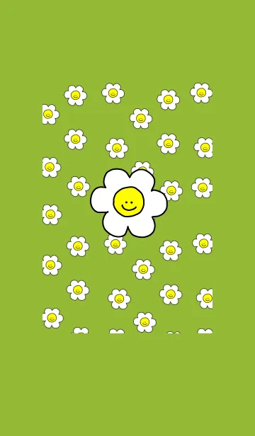 [LINE着せ替え] Happy Smile Everyday (yellowgreen)の画像1