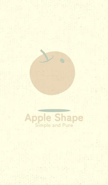 [LINE着せ替え] りんご型のきせかえ 裏葉色の画像1