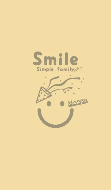 [LINE着せ替え] スマイル＆ハッピー 砥粉色の画像1