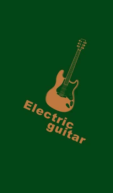 [LINE着せ替え] ELECTRIC GUITAR CLR ボトルグリーンの画像1