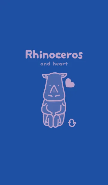 [LINE着せ替え] サイとハート 瑠璃色の画像1