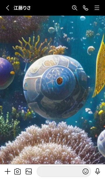 [LINE着せ替え] 熱帯魚の夢#FV215。の画像2