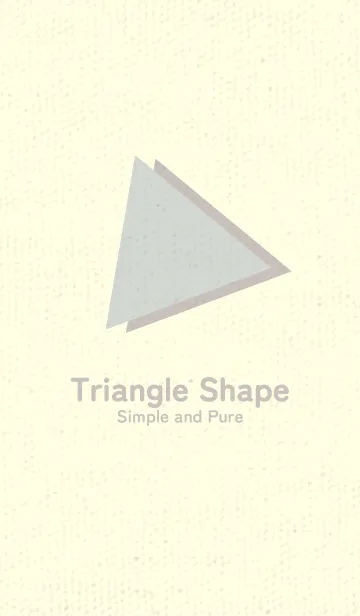 [LINE着せ替え] 三角型の着せかえ ペールミストホワイトの画像1