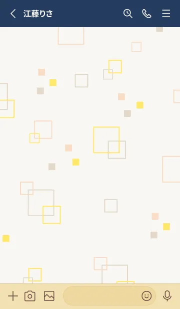 [LINE着せ替え] ポップな四角19の画像2